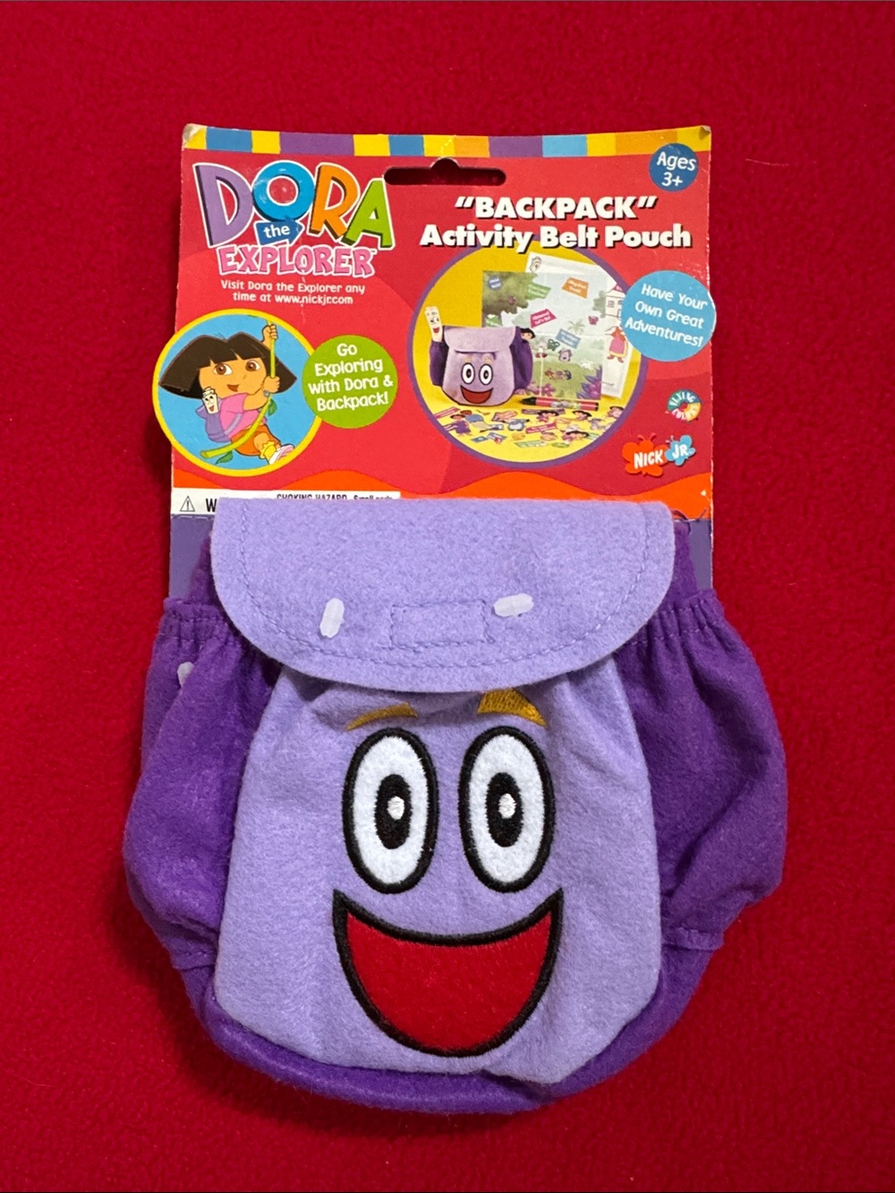 NWT Vintage Dora the Explorer Purple Backpack Activity Belt Pouch